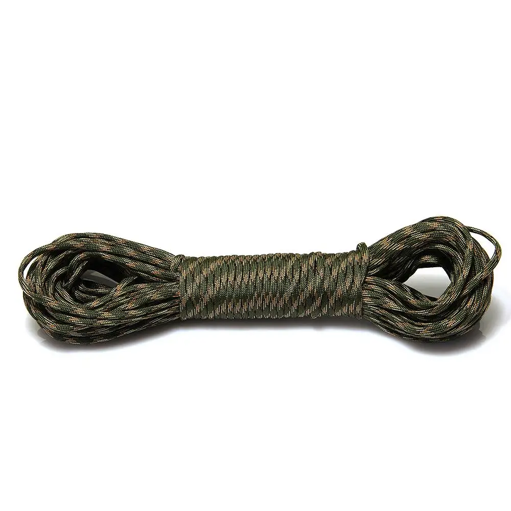 

Paracord Parachute Cord Survival Lanyard Strand 550 Camouflage 30M 100FT Camping Emergency Rope Army Green 150kg