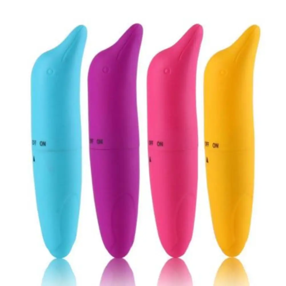 ABS Мини милый Дельфин для взрослых женщин G Spot Массажер Мастурбация вибратор секс