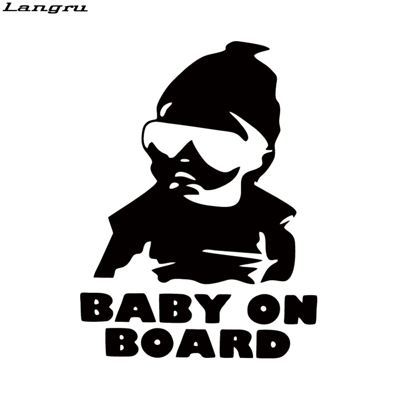 Download Langru New Style Baby On Board Funny Cute Car Styling ...