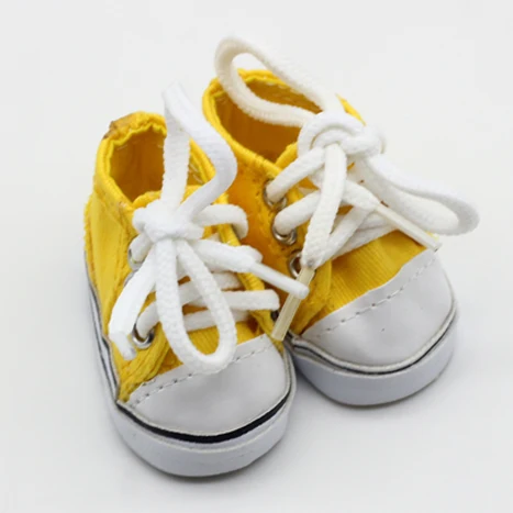 Кукольная одежда и обувь, подходящая для 14,5 дюймовых кукол EXO, детские игрушки, детский праздничный подарок 5*2,8 см - Цвет: Цвет: желтый