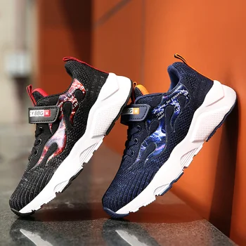

Summer Kid Sneakers Kid Running Shoes Children Sport Shoes Boy Basket Footwear Lightweight Breathable Casual Girl Flame Shoes