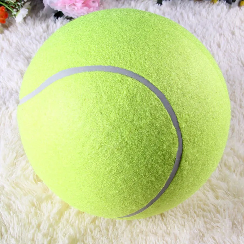 24 см/9,5 дюйма гигантский теннисный мяч для домашних животных жевательная игрушка большой надувной Теннисный мяч фирменный Мега Jumbo игрушечный мяч для питомца открытый крикет