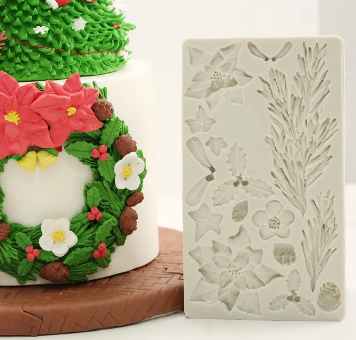 Помадка силиконовая форма для украшения торта формы для сахарного ремесла Инструменты глина DIY ручной работы пищевого класса винтажный художественный Декор формы PRZY