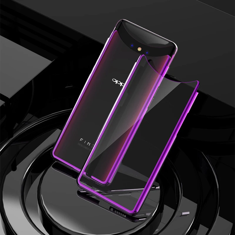 

Find X Case Elec-plating Cover for OPPO Find X Case 6.42'' Soft Transparent Clear TPU for OPPO FindX Fundas Caphina Cell Cover