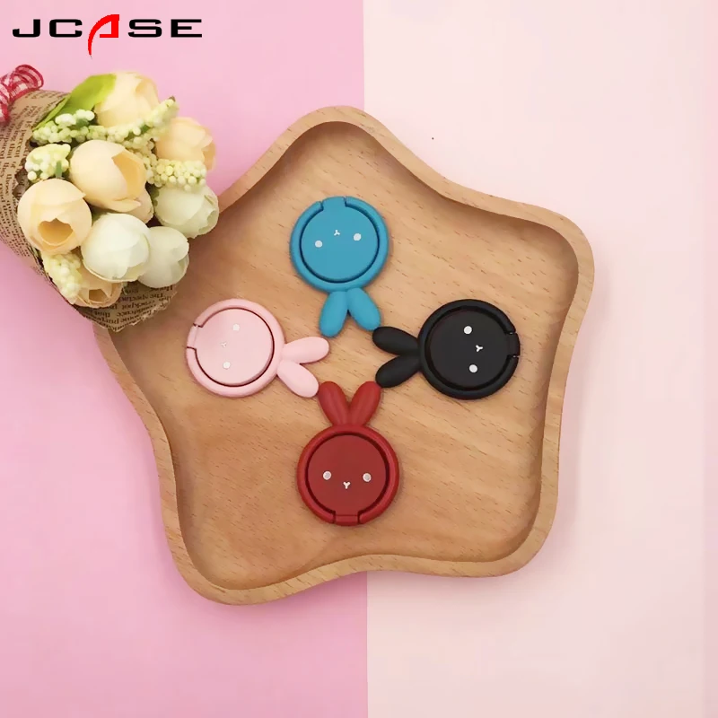 Rabbit General Phone finger ring holder 360 Degree stand for iPhone X 7 6 plus Samsung Xiaomi Smartphone Tablet plain bague Rabbit General Phone finger ring holder 360 Degree stand for iPhone X 7 6 plus Samsung Xiaomi Smartphone Tablet plain bague