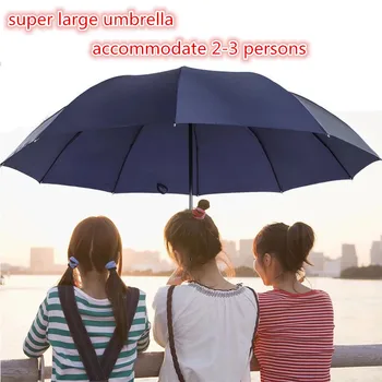 

UV Big Umbrella Rain Folding Windproof Sun Large Business Men Corporation Umbrellas