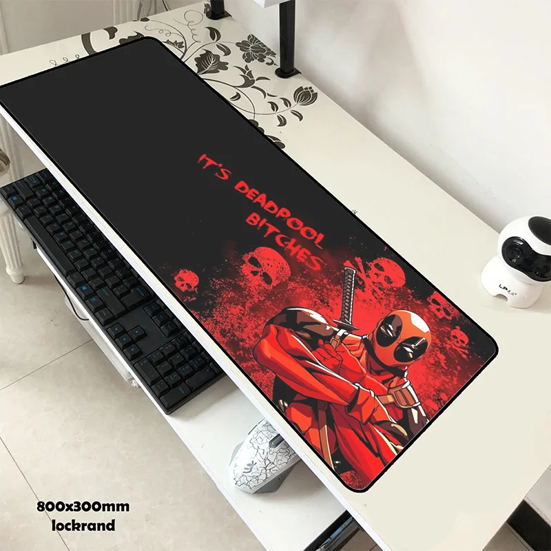 Deadpool pad мышь мода computador игровая мышь pad 800x300x2 мм padmouse HD украшенный принтом коврик для мышки эргономичный гаджет коврик для рабочего стола