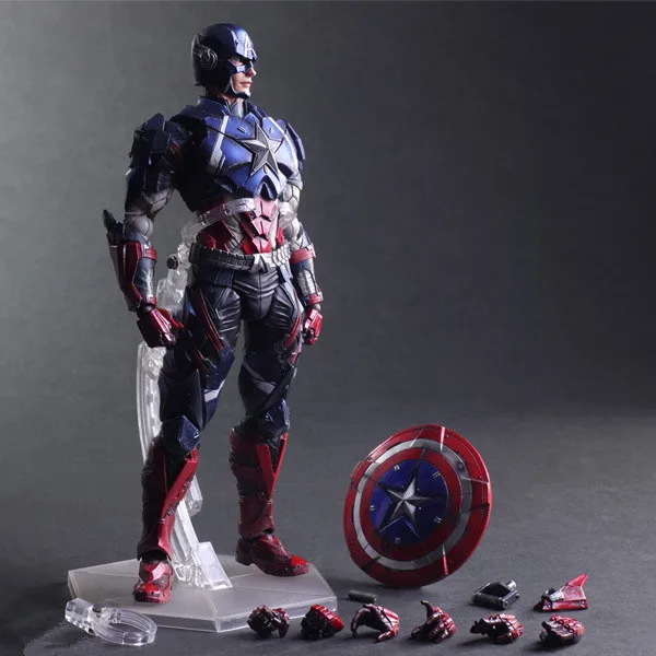 

Huong Movie Figure 26 CM Playarts KAI Captain America PVC Action Figure Collectible Model Toy