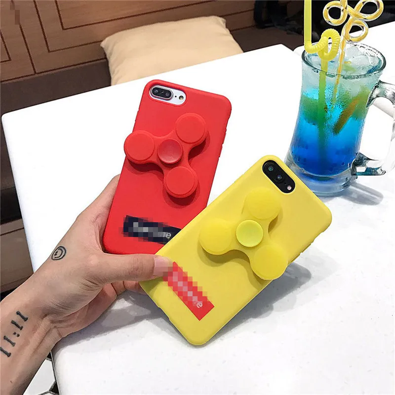 Candy Color Hand Spinner Phone Case for IPhone 6 6S 7 Plus with Fidget