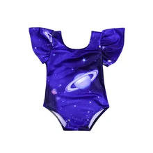 Летний для новорожденных девочек; цельный купальный костюм с 3D принтом; купальный костюм; Прямая поставка