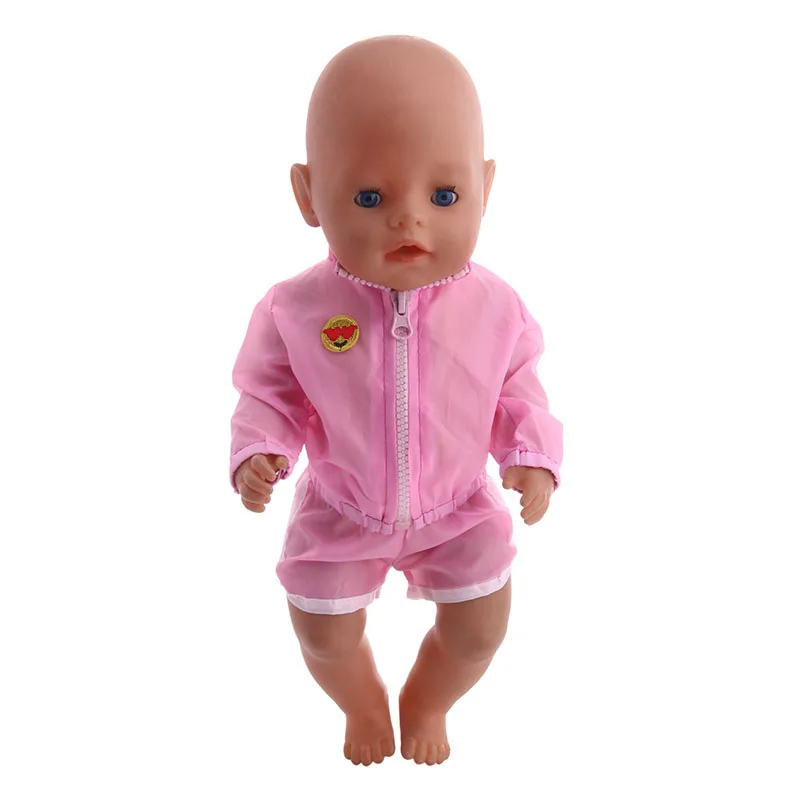 LUCKDOLL 6 Красивая повседневная спортивная одежда подходит 18 дюймов Американский 43 см BabyDoll одежда аксессуары, игрушки для девочек, поколение, подарок на день рождения