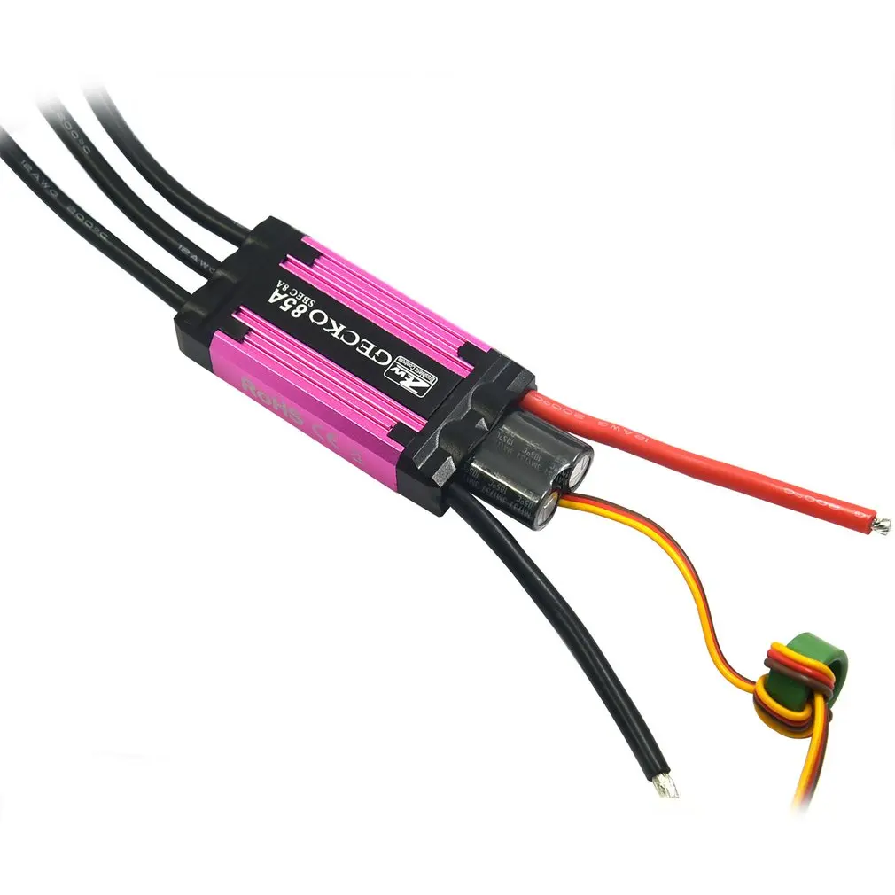 

ZTW Gecko 85A Brushless ESC Electronic Speed Controller with 8A SBEC for Quadcopter RC Racing Drone Aircraft Ductile Helicopter