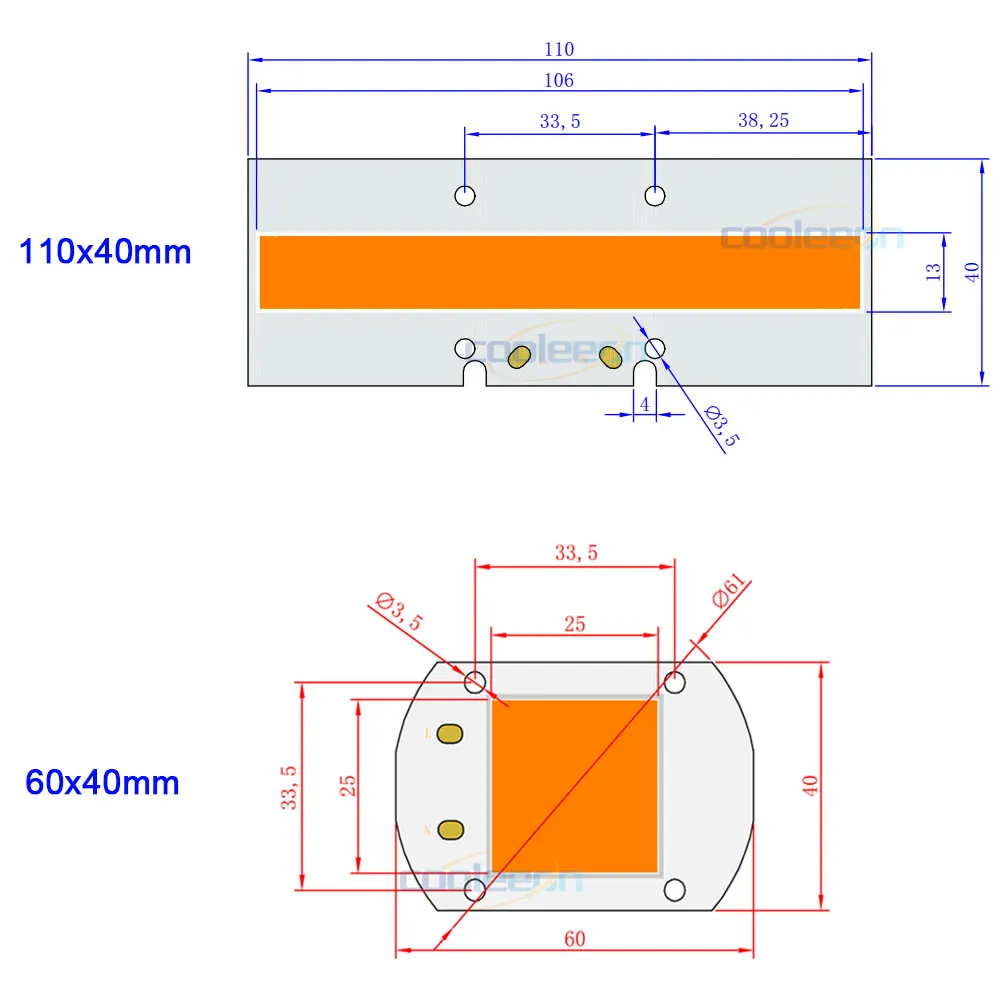 Full Spectrum LED COB Plant Grow Lamp AC 220V 110V Directly Smart IC Chip 20W 30W 50W for Flower Blooming VEG