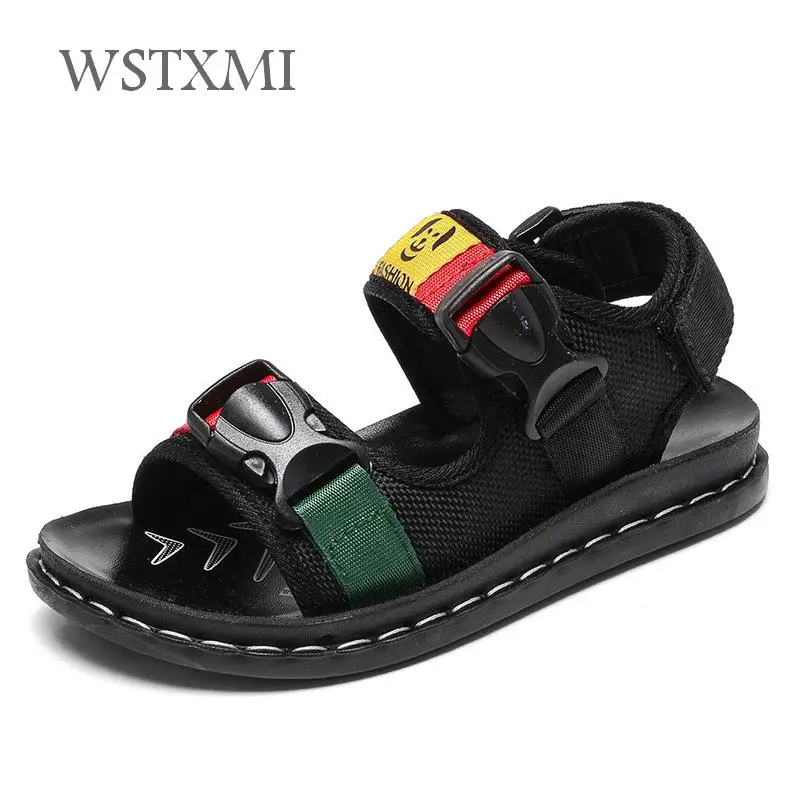 

2019 Summer Boys Shoes Beach Sandals Casual Children Sport Sandals Mixed Color Cloth Breathable Outdoor Sandals Shoes for Kids