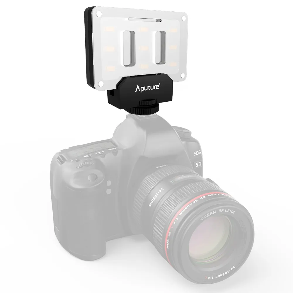 Aputure AL-M9 освещение карманный размер светодиодный CRI/TLCI 95+ 9 SMD лампы 9 ступенчатое Регулирование яркости 5500K для sony Canon Nikon камеры и т. д