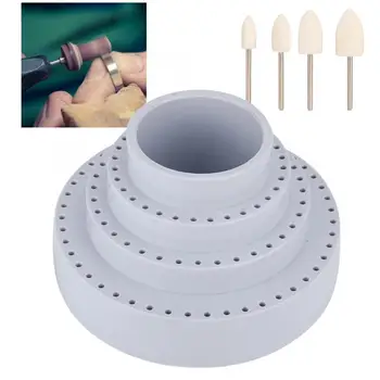 

Professional Rotating Round Shape Drill Bit Storage Case Grinding Tool Tip Stand Organizer Jewelry Making Tools for Jeweler