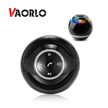 

VAORLO Round ball Bluetooth speaker Wireless Speaker ball LED Lovely Audio outdoors support TF card AUX FM with MIC HandsFree