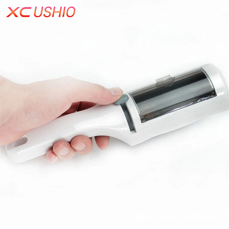 

Portable Clothes Fluff Remover Brush Double-sided Lint Hair Dust Remover Cleaning Brush Coat Suit Anti Static Cleaning Tools