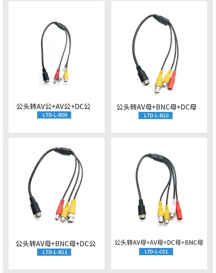 1 шт. Мужская и женская головка 4 ядра автомобильный мониторинг видеопровод AV головка DC головка адаптер кабель камера удлинитель питания кабель