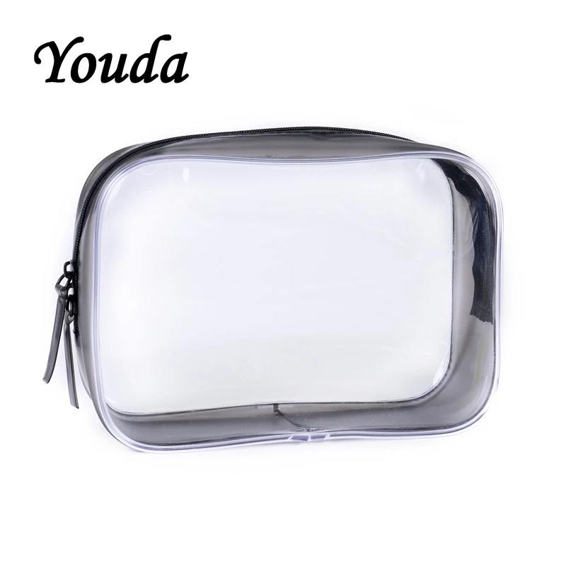 

Youda Transparent PVC Material Waterproof Travel Cosmetic Bag Washing Zipper Cosmetic Storage Bag Makeup Case Cosmetics Cases