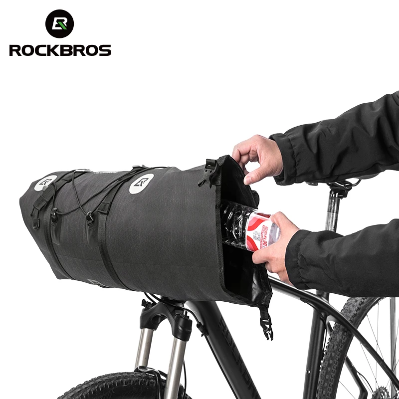 ROCKBROS Водонепроницаемая передняя сумка для велосипеда большая емкость MTB