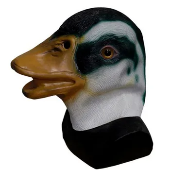 

Drake Halloween costume animal latex adult Over head wild Mallard Duck mask