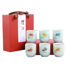 Новая керамическая чаша Celadon, 6 шт., керамическая чаша, керамическая чашка Celadon, высокое качество