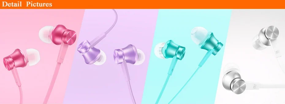 Xiaomi Mi Piston 3 Earphones Basic with Microphone Handsfree Wire Control In-Earphone Noise Cancelling earphone for Mobile Phone