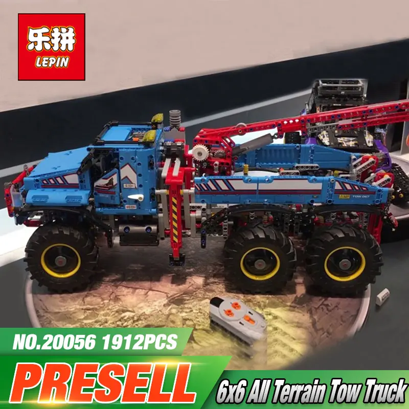 

Lepin 20056 1912Pcs Technic Series The Ultimate All Terrain 6X6 Remote Control Truck Set 42070 Building Blocks Bricks Toys Model