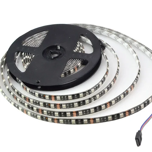 5050 Светодиодная лента RGB LED TV DC12V черная печатная плата 5 м/рулон 300 светодиодов