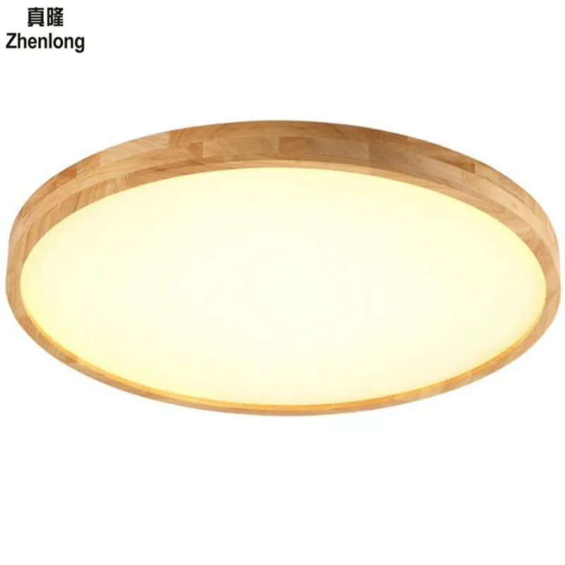 

Ultra-thin LED Ceiling Lights Light Ceiling for The Living Room Solid Wood Hanging Lamp for The Hall Modern Led Lamp