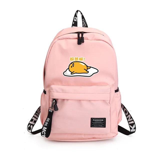 lazy eggs School Bagpack for Teenage fashion Gudetama bag students