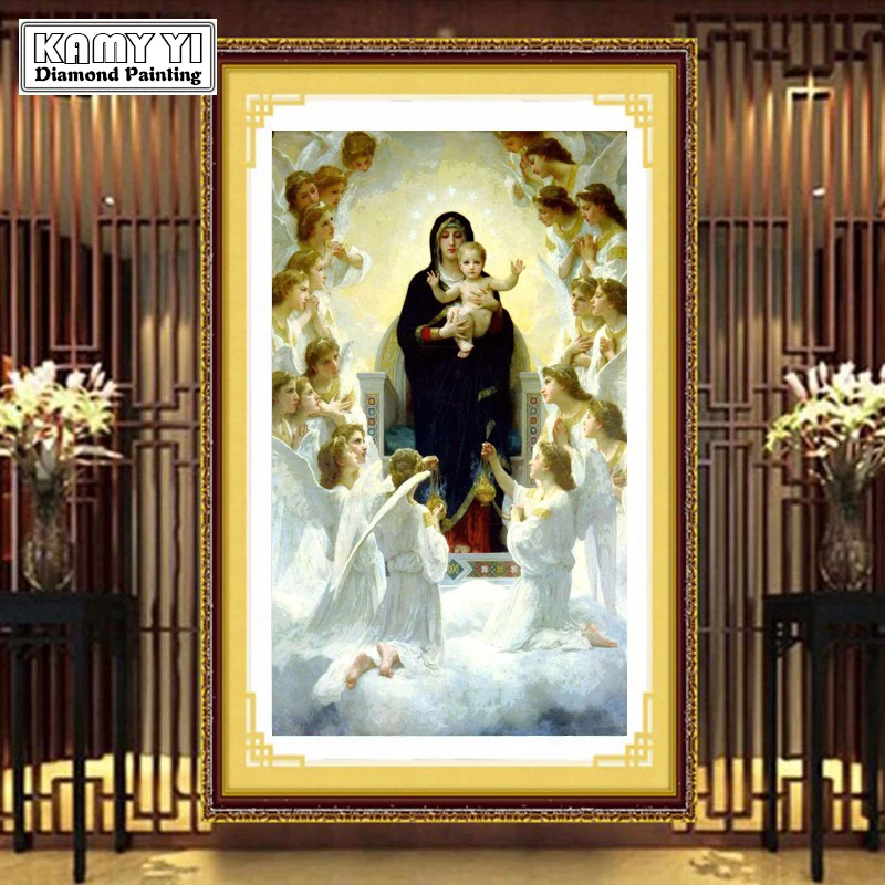 

New Our Lady Son Religion 5d DIY Full Diamond Painting Embroidery Rhinestone Mosaic Icon Cross stitch Crafts Home Decor Gift