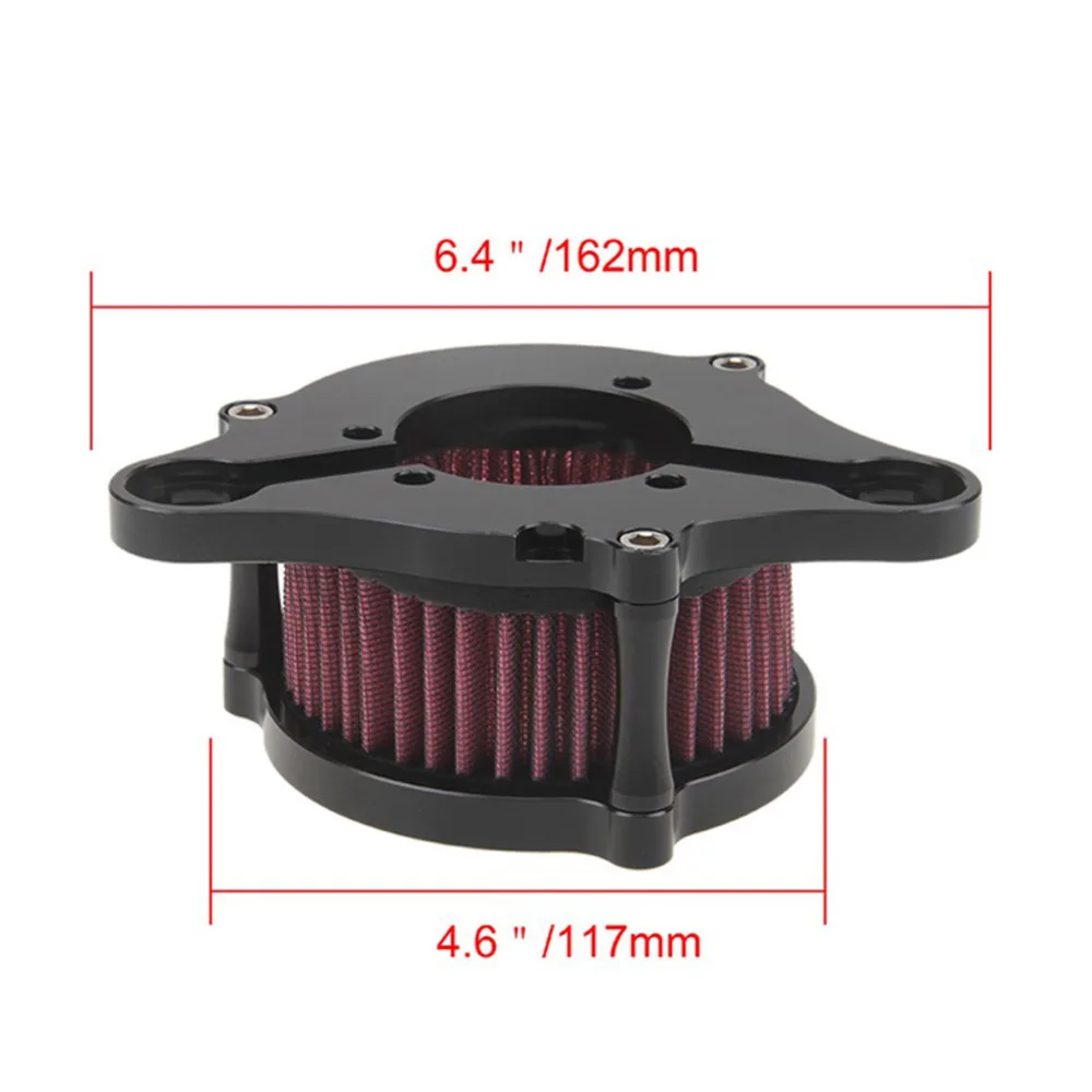 Черный ЧПУ мото Воздухоочиститель воздушного фильтра Системы комплект ...