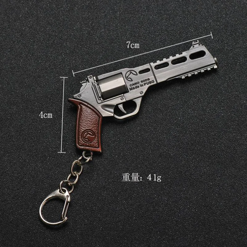 2019New Hot Car Key Signal Revolver Weapon Model Key Chain Car hanging Jewelry Hanging Bag Accessories Key Rings Keychain Car