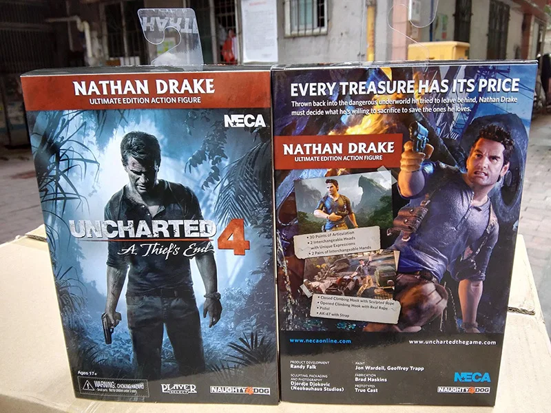 NECA Uncharted 4 конец вора Натан Дрейк Ultimate Edition ПВХ фигурка Коллекционная модель игрушки " 18 см