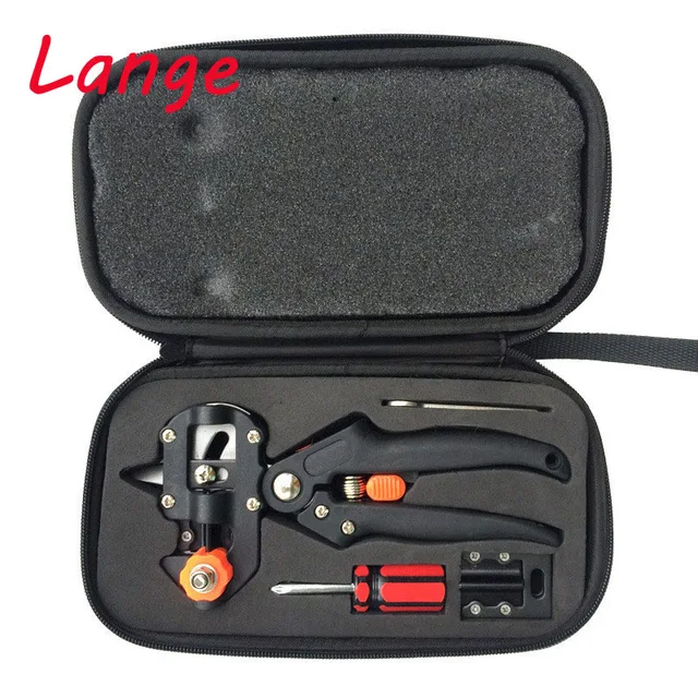 Lange Cloth Boxes Grafting Shears with 2 Blades Tree Grafting Tools Secateurs Scissors Vaccination Knife Cutting Pruner A9