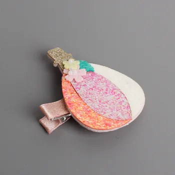 

40pcs/lot Baby Girl Party Glitter Hot Air Balloon Hair Clips Birthday Gifts Hair Clips