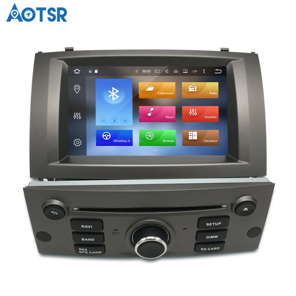Excellent 7"Android 9.1 Car Radio Player Multimedia Stereo For Peugeot 407 2004-2010 Auto Audio DVD Video GPS WIFI BLuetooth Navigation 2