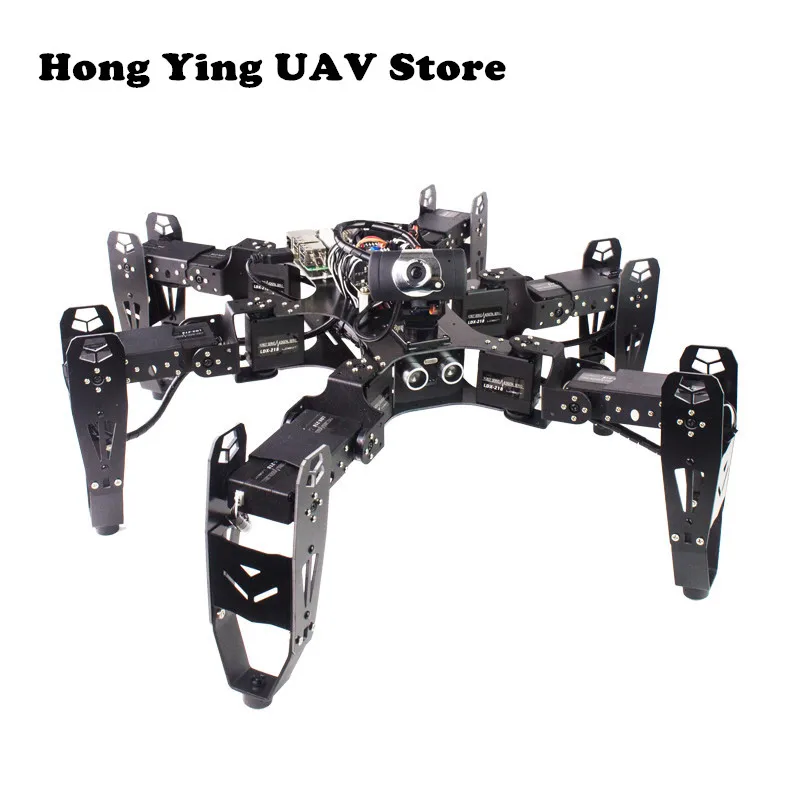 DIY 18DOF многоножной робот Raspberry Pi шестифутовый RaspberryPi с открытым исходным кодом