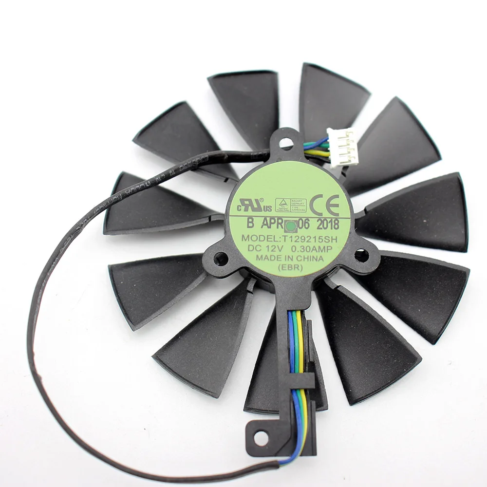 Najtaniej 87mm T129215SH FDC10U12S9 C 4Pin RTX 2060 2070 2080 GPU karty wentylatory dla ASUS GeForce RTX2080 RTX2060 do gier wentylator karty