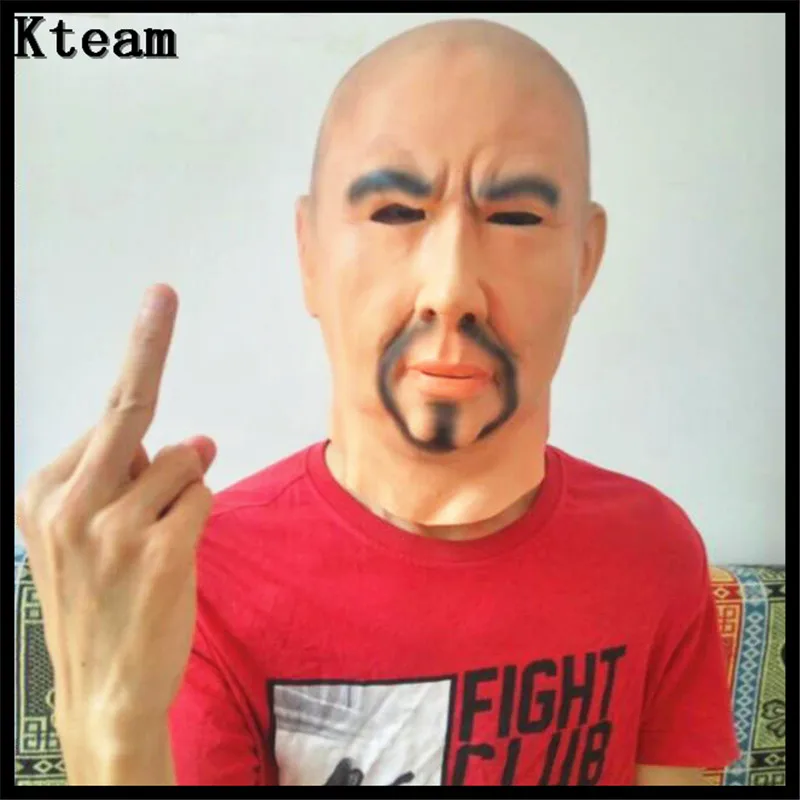 

Top Grade 100% Latex Realistic Cosplay Costume Fancy Dress Strong Man Mask Deluxe Breaking Bad Man Mask Crossdress Skin Mask toy