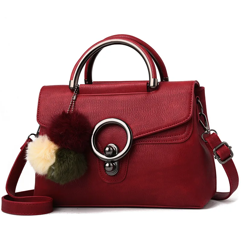 

MONNET CAUTHY 2018 New Bags for Women Leisure Fashion Chic Style Handbag Solid Color Red Black Green Pink Female Crossbody Totes