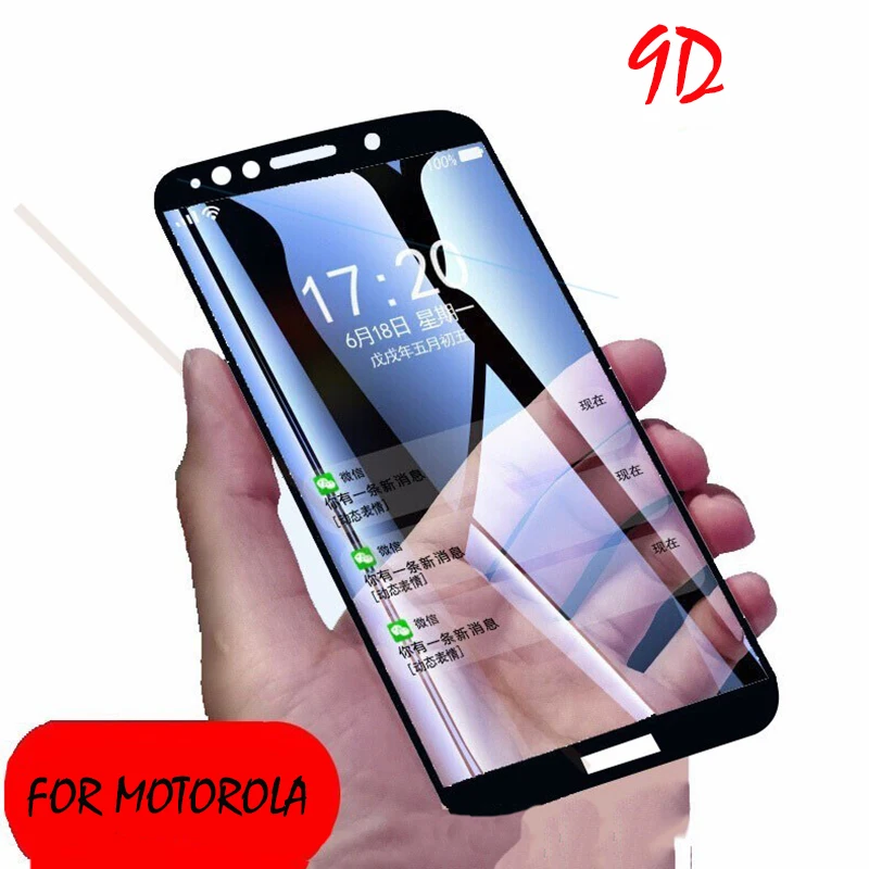 Микроданные для Motorola Moto E5 Plus Play Go закаленное стекло полное покрытие 9D HD защитная