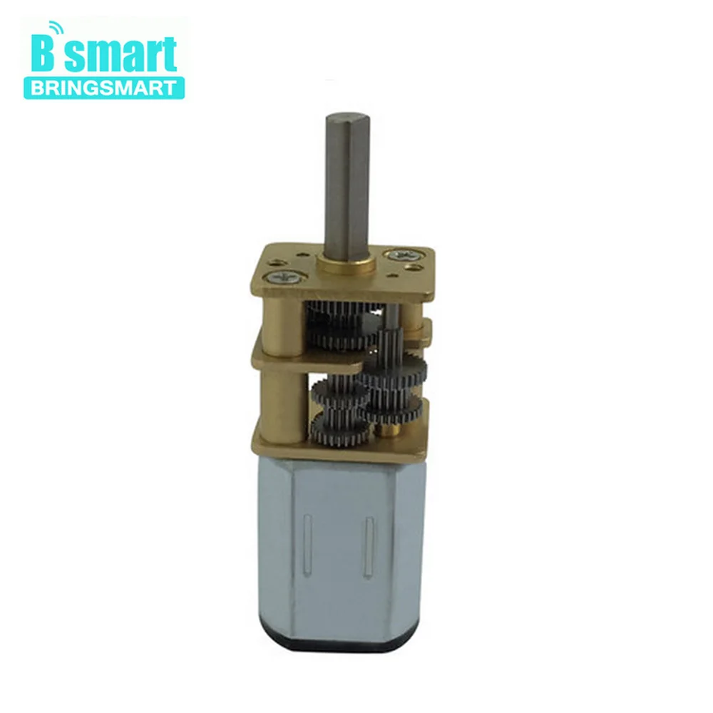 Bringsmart 3V 6V микро мотор редуктор постоянного тока 12V Реверсивный Регулируемая