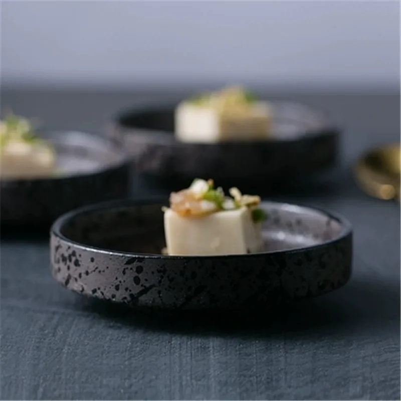 KINGLANG ceramic home snack dish seasoning dipping dish vinegar dish soy sauce dishin Dishes