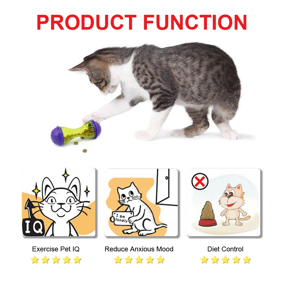 Игрушка для кошек IQ Treat умный интерактивный котенок мяч игрушки головоломка