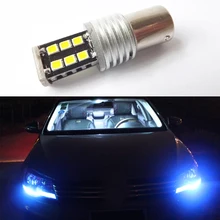С CAN-BUS, резервный фонарь заднего света P21W 2835 15SMD чип сверхяркий просвет Lampfor VW Passat B5 B6 2 шт