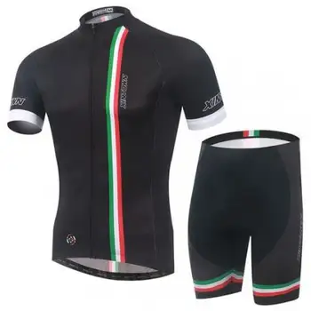 

XINTOWN New Men Bike Clothing Suits Black Cycling Jersey Sets Bicycle Top Cycling Wear Shirts mtb Garment Clothes CC0366