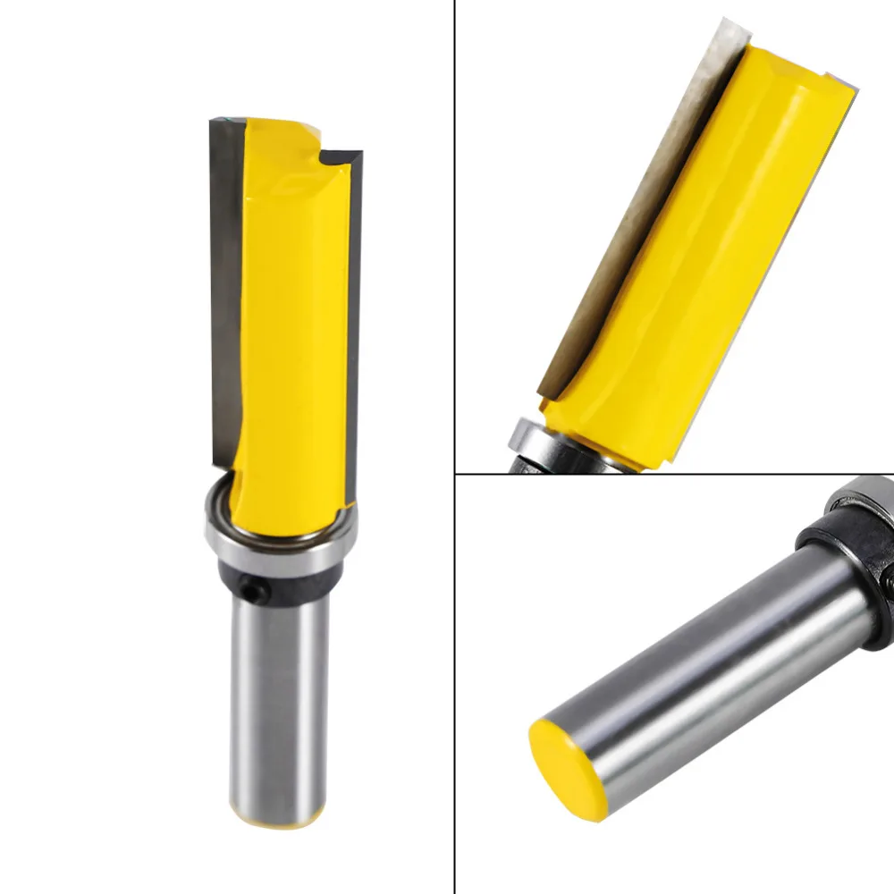 Straight Flute Flush Trim Pattern Router Bit Cutter Top Bearing